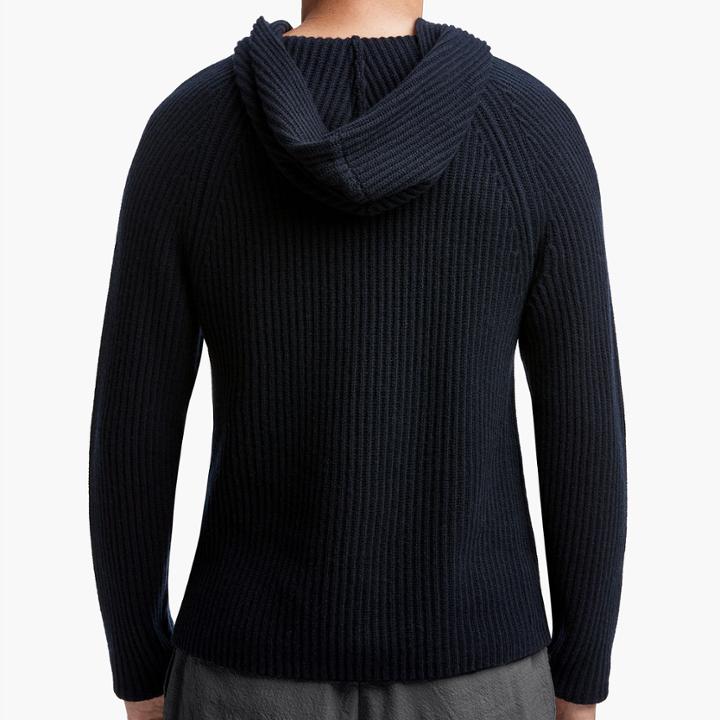 James Perse Cardigan Stitch Cashmere Hoodie