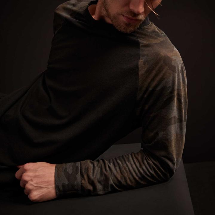 James Perse Clear Camo Jersey Raglan