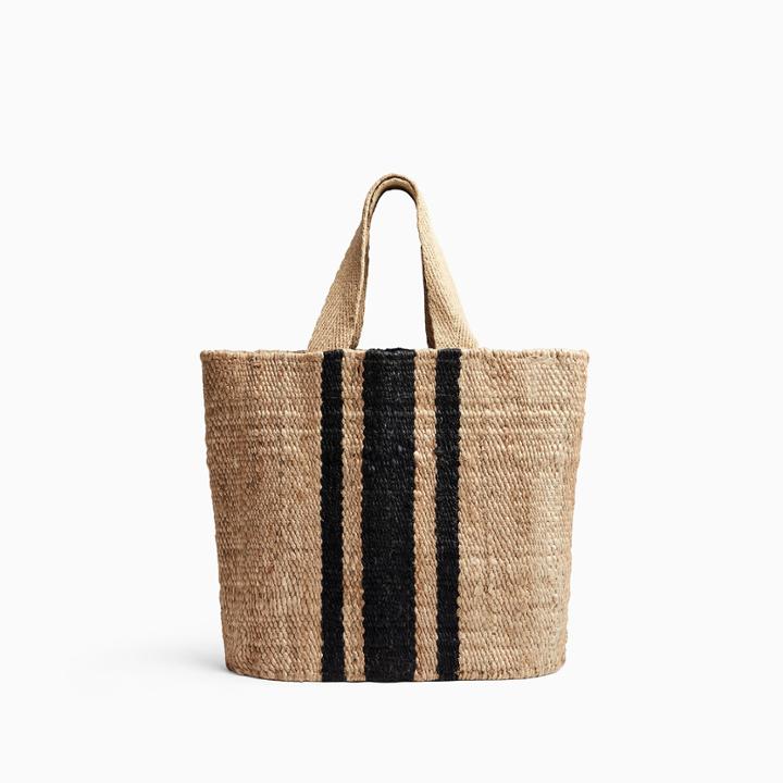 James Perse Playa Striped Small Hemp Tote