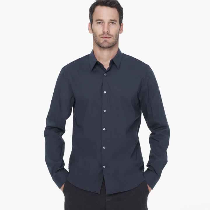 James Perse Matte Stretch Poplin Dress Shirt