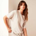 James Perse French Terry Short Sleeve Sweat Top