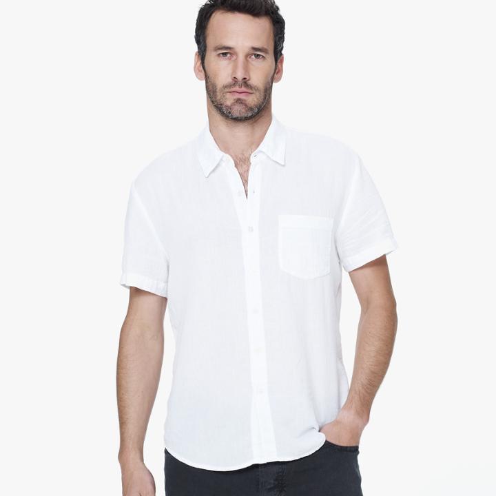 James Perse Cotton Gauze Casual Shirt