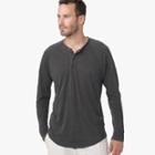 James Perse Linen Cotton Raglan Henley