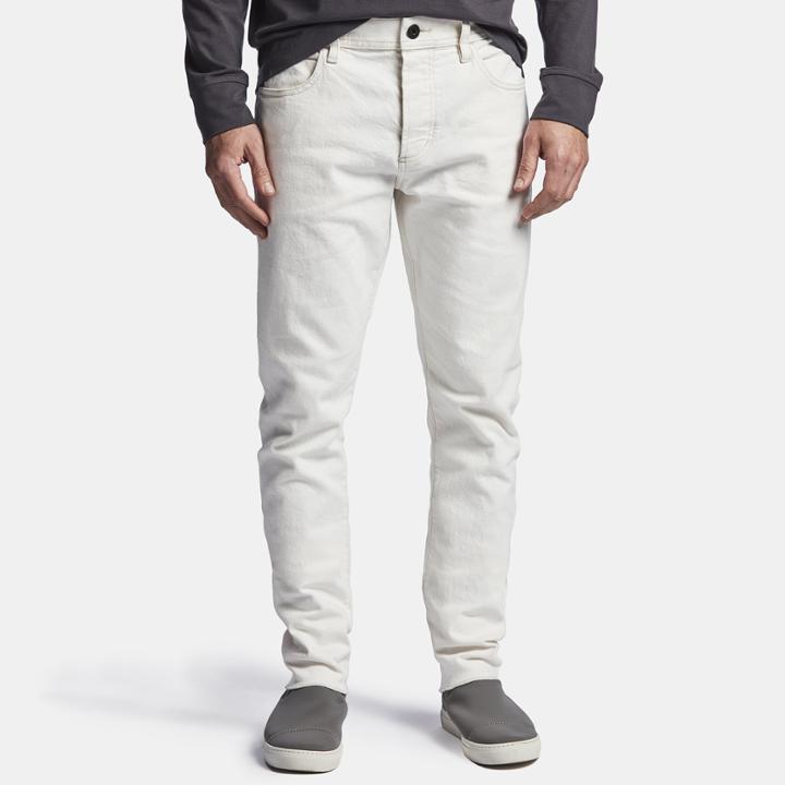 James Perse White Stretch Denim 5 Pocket Pant