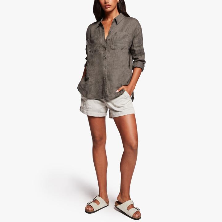 James Perse Linen Pocket Shirt