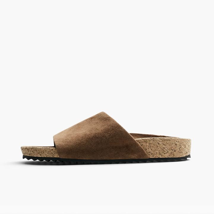 James Perse Luna Suede Slide - Womens