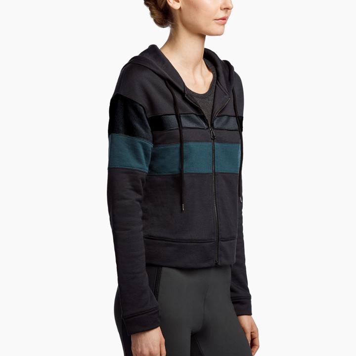 James Perse Nylon Cotton Terry Hoodie