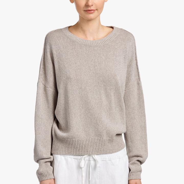 James Perse Cotton Crepe Sweater