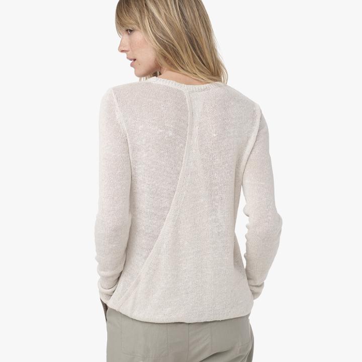 James Perse Drape Back Silk Sweater