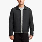 James Perse Jersey Lined Taffeta Coach Jacket