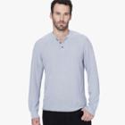 James Perse Cotton Linen Henley Sweater