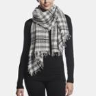 James Perse Sarti Cashmere Wool Plaid Scarf