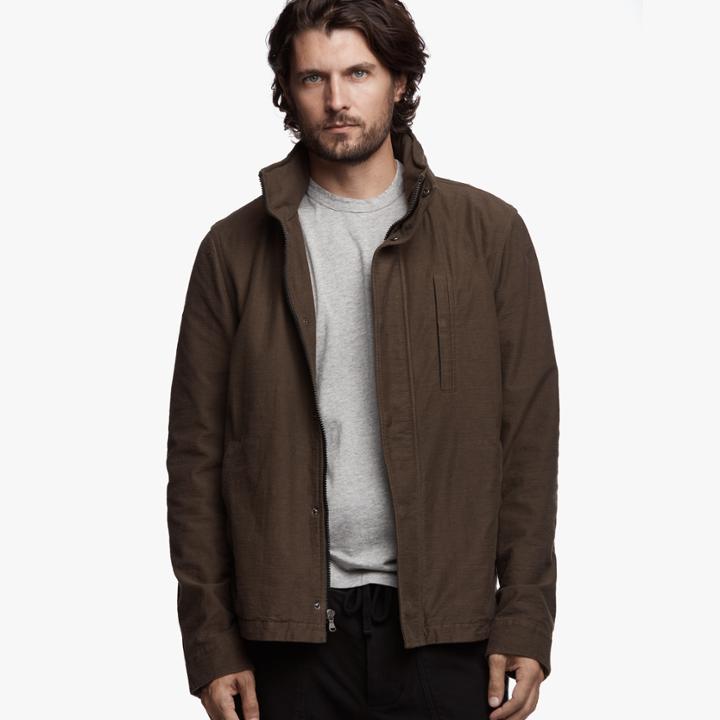 James Perse Stretch Jersey Utility Jacket