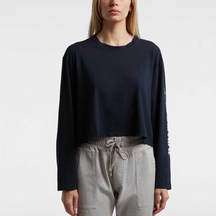 James Perse Long Sleeve Oak Crop Tee