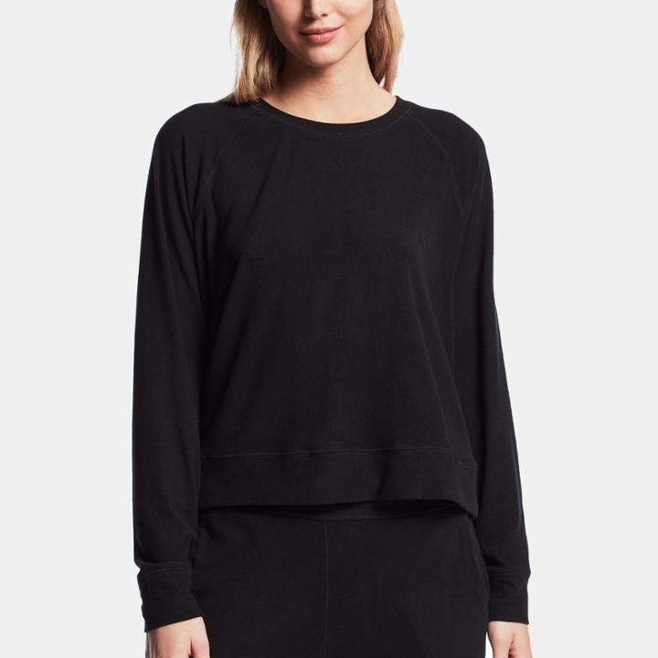 James Perse Micro Sueded Sweat Top