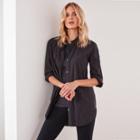 James Perse Stretch Poplin Boyfriend Shirt
