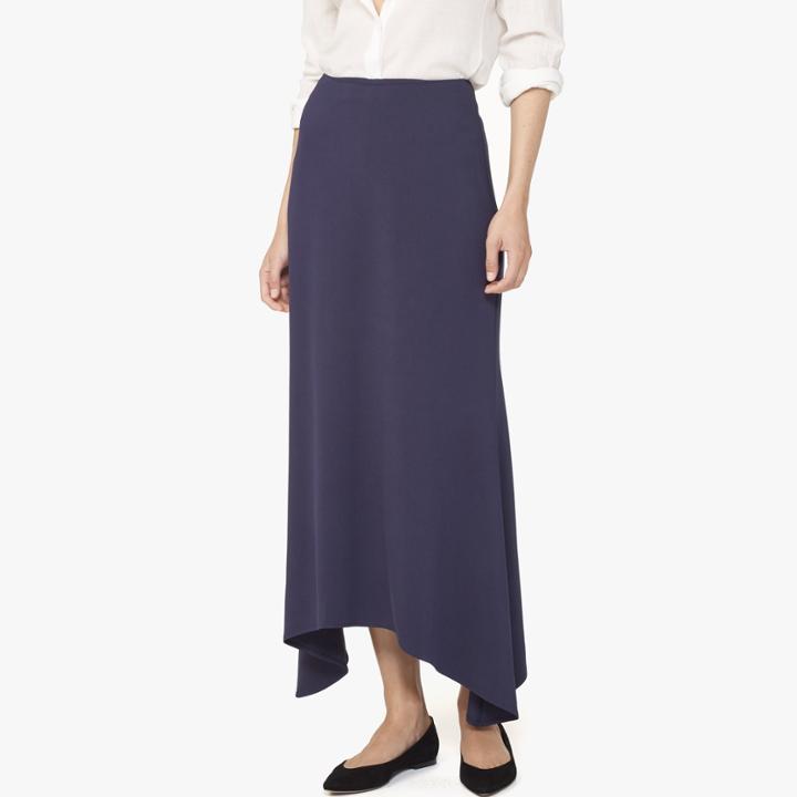 James Perse High Waist Stretch Crepe Skirt