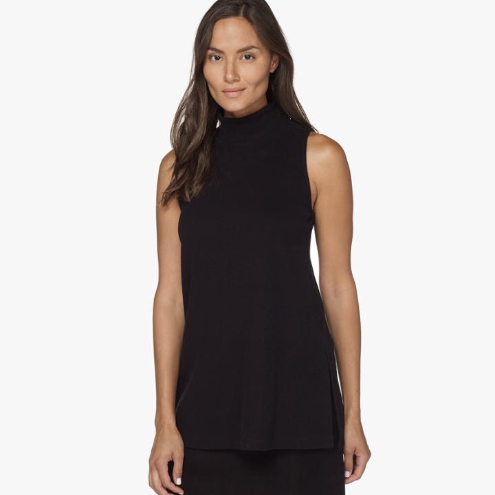 James Perse Soft Knit Split Hem Top