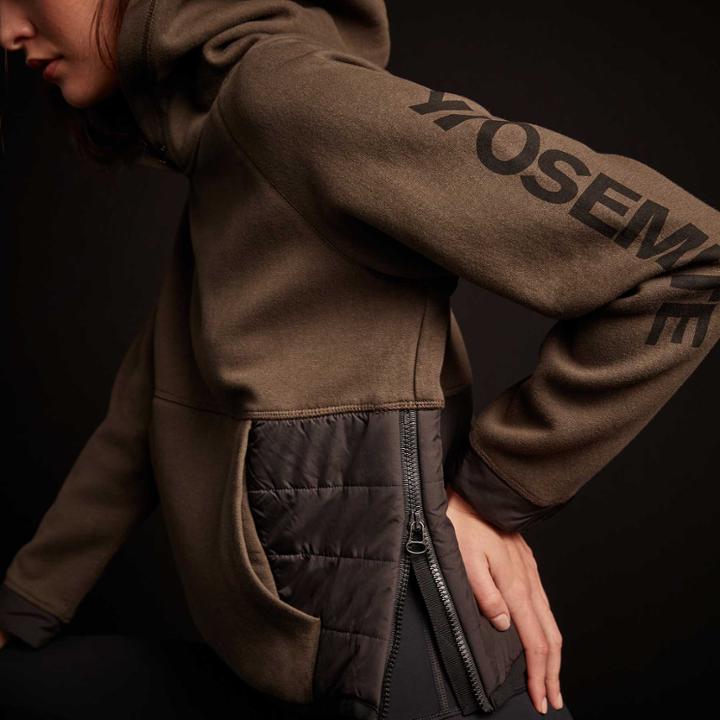 James Perse Y/osemite Mixed Media Pullover Hoody