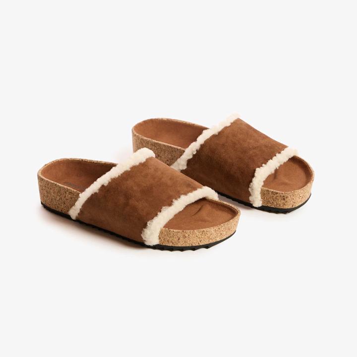 James Perse Women's Latigo Shearling Slide