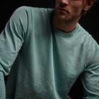 James Perse Linen Blend Crew Neck Sweater