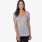 James Perse Ribbed Cashmere V-neck Tee