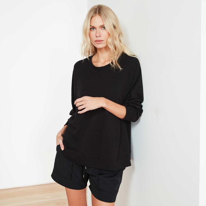 James Perse Vintage Fleece Raglan Sweatshirt