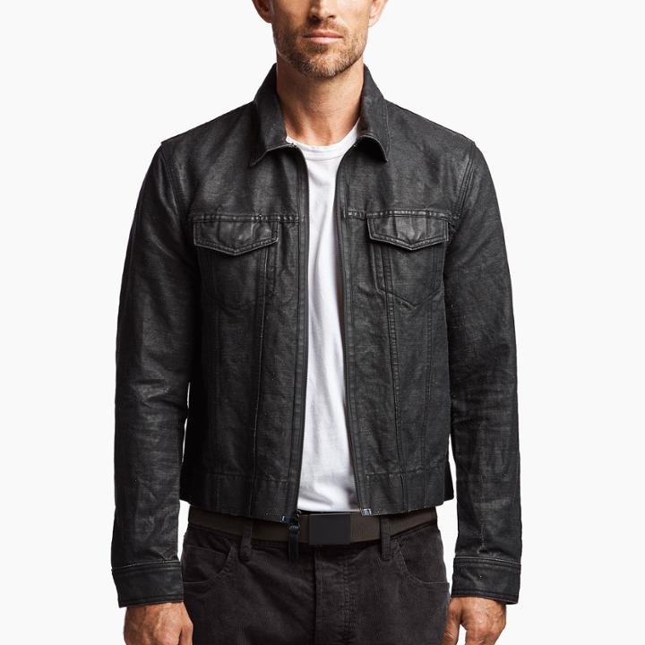James Perse Coated Cotton Jean Jacket