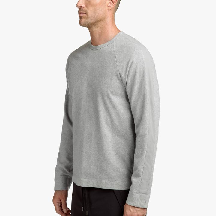 James Perse Brushed Mid Jersey Raglan Crew
