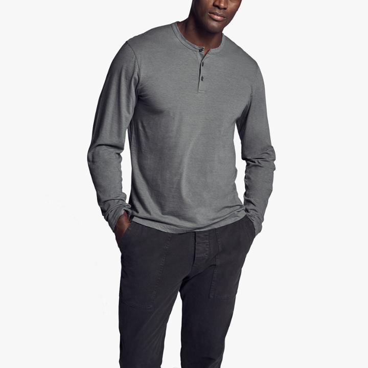 James Perse Recycled Lotus Jersey Henley