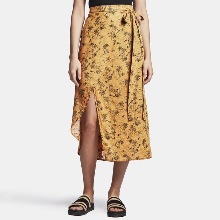 James Perse Island Print Wrap Skirt