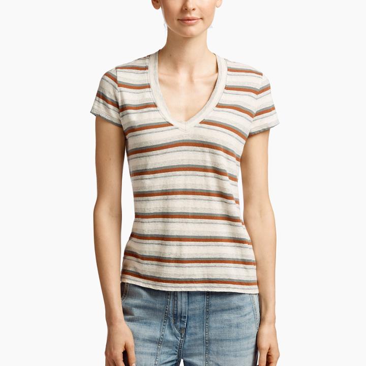 James Perse Revival Cotton Striped Tee