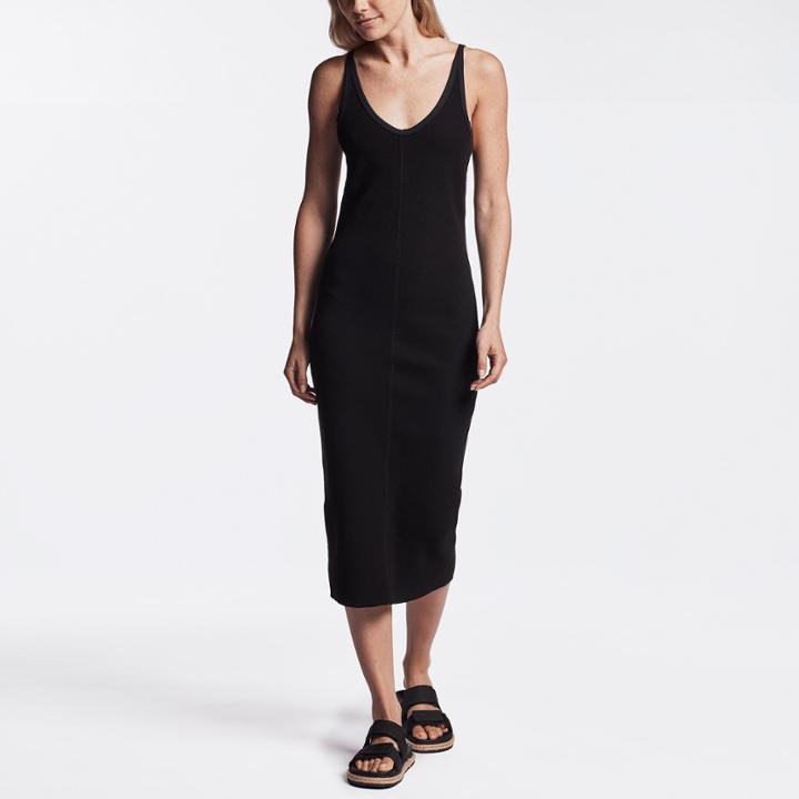 James Perse Chevron Rib Cami Dress