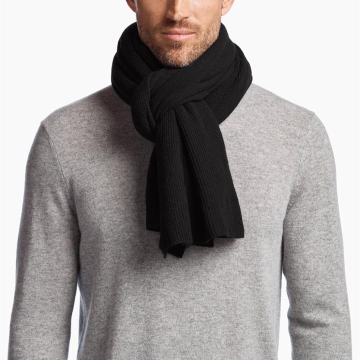 James Perse Ltweight Cashmere Rib Scarf