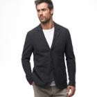 James Perse Heathered Knit Twill Blazer