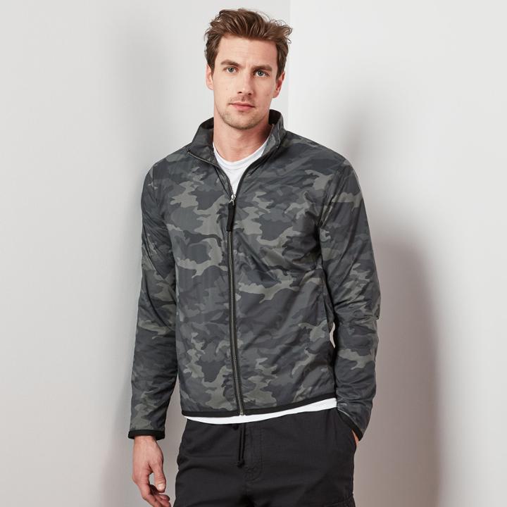 James Perse Y/osemite Jersey Lined Camo Windbreaker