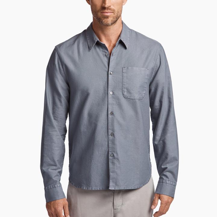 James Perse Brush Cotton Oxford Shirt