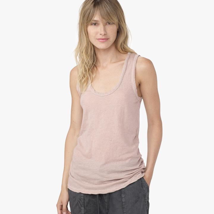 James Perse Crepe Jersey Scoop Tank