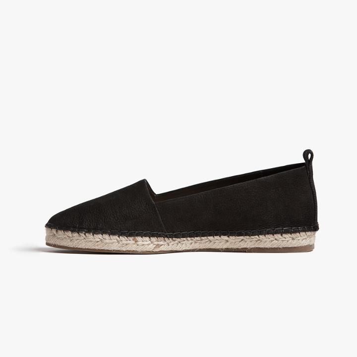 James Perse Cabo Leather Classic Espadrille - Womens