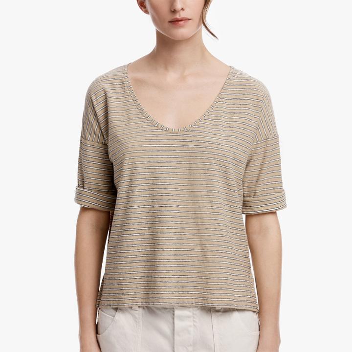 James Perse Ressac Mini Stripe Tee