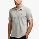 James Perse Sueded Jersey Lotus Graphic Polo