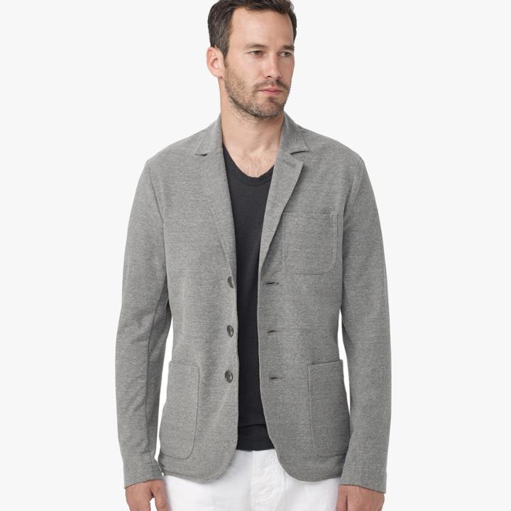 James Perse Heathered Twill Blazer