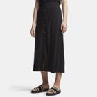 James Perse Ribbed Button Front Skirt