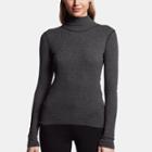 James Perse Technical Jersey Ribbed Turtleneck