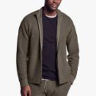 James Perse Cotton Cashmere Thermal Zip Up