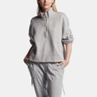 James Perse Half Zip Pull On Sweat Top