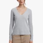 James Perse Cashmere Thermal Side Slit Sweater