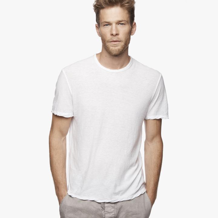 James Perse Spaced Jersey Contrast Stitch Tee