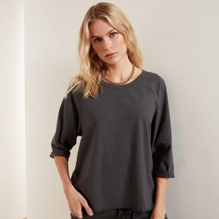 James Perse High Twist Jersey Raglan
