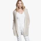 James Perse Cotton Linen Hooded Cardigan